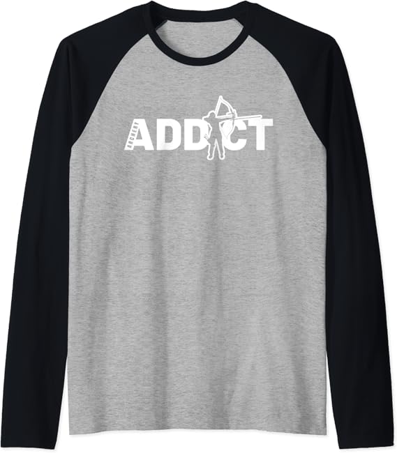 Archers Apparel Archery Addict Bow Gear for Archery Coach Raglan